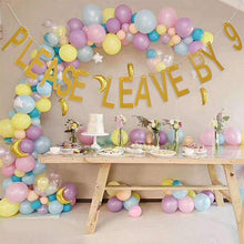 Load image into Gallery viewer, 3 pieces Please Leave By 9 Party Banner
