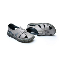 Load image into Gallery viewer, Women&#39;s handmade leather sandals with soft bottom
