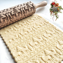 Load image into Gallery viewer, Hirundo Christmas Embossing Rolling Pin
