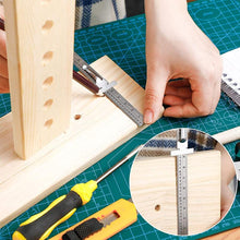 Load image into Gallery viewer, Stainless Steel Ruler with Detachable Clip
