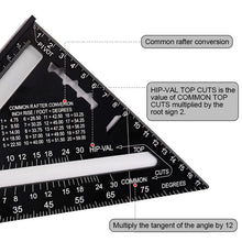 Load image into Gallery viewer, 7/12 inch Triangle Carpenter Square

