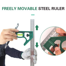 Load image into Gallery viewer, Multifunction Active Square Ruler Angle Ruler
