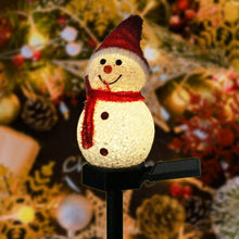 Load image into Gallery viewer, Super Cute Waterproof Solar Snowman Lamp

