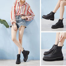Load image into Gallery viewer, WOMEN&#39;S Genuine Leather straps Martin Boots
