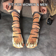 Load image into Gallery viewer, 3D Print Novelty Animal Paw Socks
