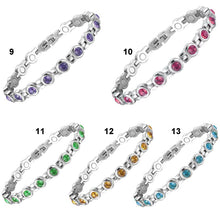 Load image into Gallery viewer, Titanium steel rhinestone bracelet
