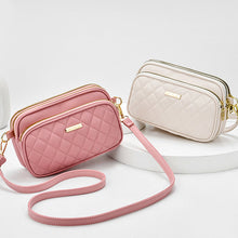 Load image into Gallery viewer, Triple Zip Crossbody Bag
