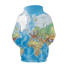 Load image into Gallery viewer, World Map Men&#39;s T-shirt &amp; Hoodie
