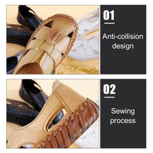 Load image into Gallery viewer, Women&#39;s handmade leather sandals with soft bottom
