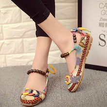 Load image into Gallery viewer, Women&#39;s Handmade Beaded Embroidered Shoes
