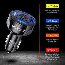 Load image into Gallery viewer, 4 Ports USB Car Charge Fast Charging
