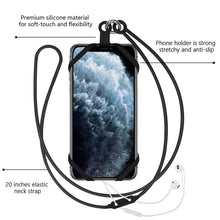 Load image into Gallery viewer, Universal Silicone Lanyard Phone Holder
