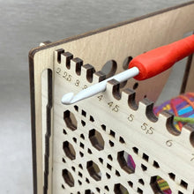 Load image into Gallery viewer, All-in-one Wooden Yarn Bowl - Multifunctional knitting tool
