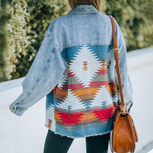 Load image into Gallery viewer, LAPEL POCKET DENIM RETRO JACKET
