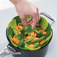 Load image into Gallery viewer, Folding Lotus Steamer Basket
