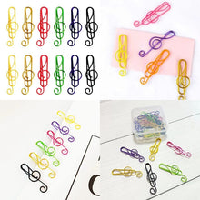 Load image into Gallery viewer, Music Multicoloured Metal Paper Clips
