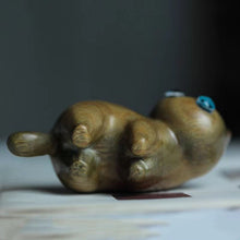 Load image into Gallery viewer, Handmade Wood Carved Cats Decoration
