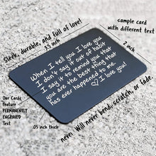 Load image into Gallery viewer, Stainless Steel Cards Lettering Gift Wallet Holder
