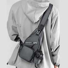 Load image into Gallery viewer, Men's Leather Film Water Bottle Chest Bag
