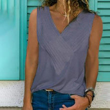 Load image into Gallery viewer, Classic V-Neck Sleeveless T-shirt
