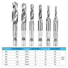 Load image into Gallery viewer, Domom® Metric Tap Drill Bits 6PCS (M3 - M10)
