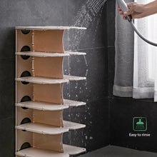 Load image into Gallery viewer, Vertical Shoe Rack Layer 6 Plastic Detachable Combination Shoe Storage Rack
