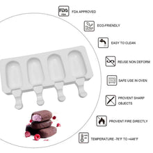 Load image into Gallery viewer, Silicone Easy Cream Mini Ice Cream Bar Mold Set
