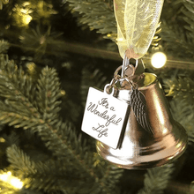 Load image into Gallery viewer, Christmas ornaments angel wings bell-memorial christmas gift
