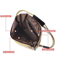 Load image into Gallery viewer, Trendy literary retro canvas bag
