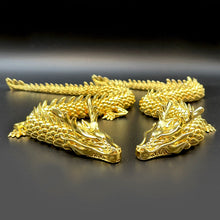 Load image into Gallery viewer, Gold Dragon with Movable Joints
