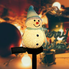 Load image into Gallery viewer, Super Cute Waterproof Solar Snowman Lamp

