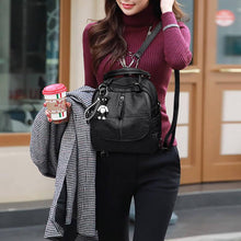 Load image into Gallery viewer, Fashion Leather Multipurpose Backpack Shoulder Handbag
