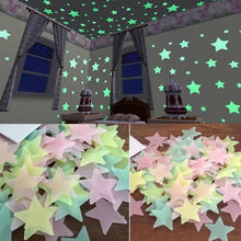 Load image into Gallery viewer, 3D Glowing Stars and Moon Stickers
