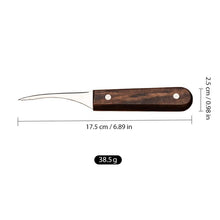 Load image into Gallery viewer, Stainless steel shrimp tool with wooden handle
