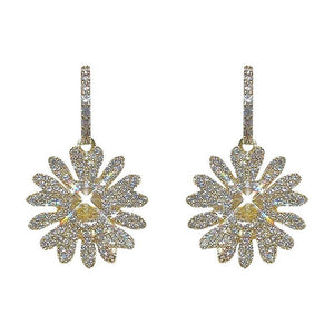 Vintage Flower Drop Earrings
