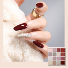 Load image into Gallery viewer, New Model 16 Colors Solid Nail Polish Platter
