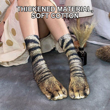 Load image into Gallery viewer, 3D Print Novelty Animal Paw Socks
