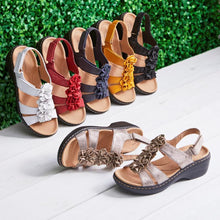 Load image into Gallery viewer, Women&#39;s Summer Series Flower Platform Sandals
