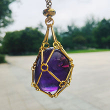 Load image into Gallery viewer, Crystal Stone Holder Necklace
