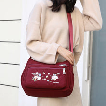Load image into Gallery viewer, Embroidered Floral Shoulder Bag
