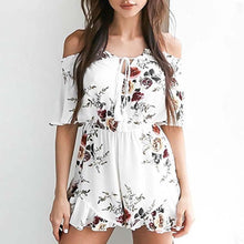 Load image into Gallery viewer, Summer Floral Chiffon Rompers
