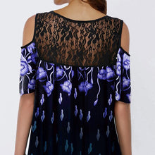Load image into Gallery viewer, Summer Lace Printed T-shirt for Ladies
