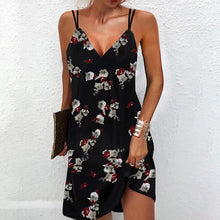 Load image into Gallery viewer, Elegant V-Neck Dual Straps Mini Dress

