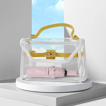 Load image into Gallery viewer, Three-Fold Self Opening And Retracting Umbrella With Buckle
