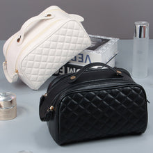 Load image into Gallery viewer, Quilted Plaid Cosmetic Bag
