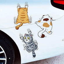 Load image into Gallery viewer, Cute Cat Cartoon Decal Car Stickers
