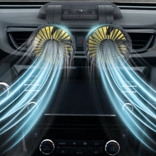 Load image into Gallery viewer, Dual Head Car Auto Cooling Air Circulator Fan
