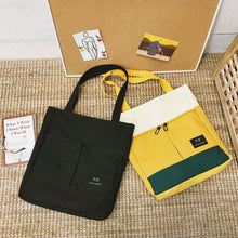 Load image into Gallery viewer, Canvas Literary Shoulder Bag, Portable Handbag
