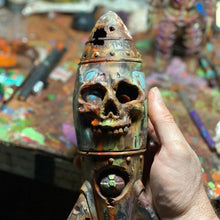 Load image into Gallery viewer, Resin Skull Bomb Ornament
