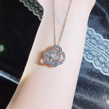 Load image into Gallery viewer, Rose Rhinestone Bracelet and Necklace
